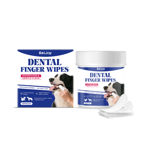 EelJoy 宠物牙齿清洁湿巾 温和成分呵护宠物口腔手指套清洁去牙垢