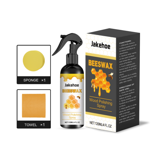 Jakehoe 蜂蜡护理喷雾 家用木器清洁抛光去污去油渍漆面磨损护理