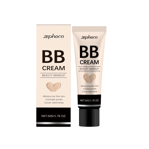 zephoco 遮瑕BB霜 自然色保湿遮瑕润肤哑光BB霜不易脱妆斑驳卡粉