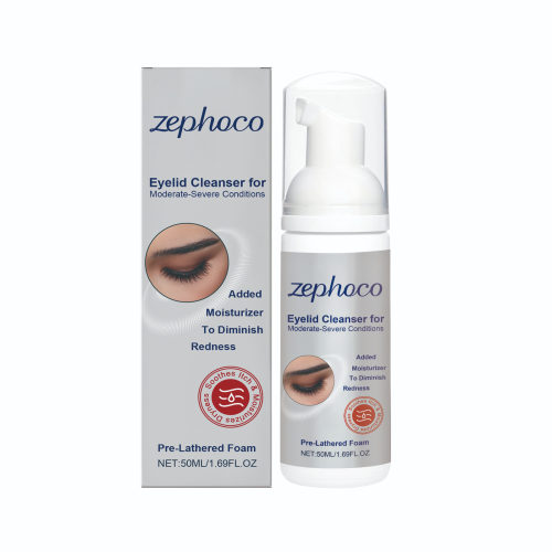 zephoco 眼部洁面慕斯 日常温和滋润清洁睫毛眼部清爽润泽洁面慕斯