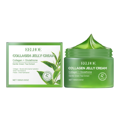 EELHOE 绿茶胶原蛋白果冻霜 温和滋润保湿面部舒缓干燥肤质补水霜