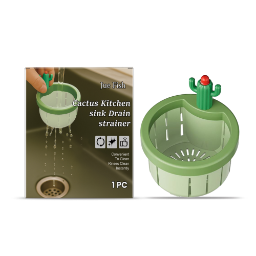 Jue Fish 仙人掌过滤篮 厨房垃圾残渣过滤防堵家用创意沥水过滤篮