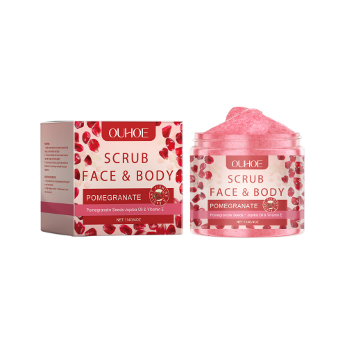 OUHOE 石榴去角质磨砂啫喱 温和清洁滋润全身肌肤柔滑护理磨砂膏