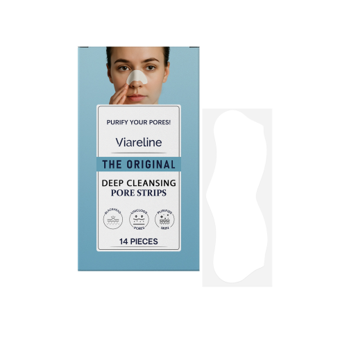 Viareline 黑头清洁鼻贴 温和清洁面部油脂清爽净肤鼻部便携式鼻贴
