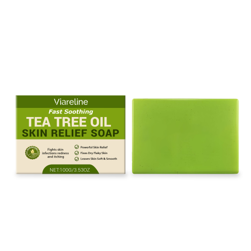 Viareline 茶树油皮肤香皂 温和清洁清爽沐浴舒适保湿滋润皮肤护理