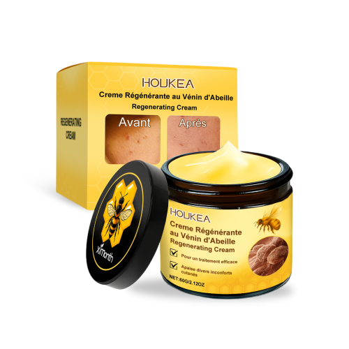 Houkea 蜂毒皮肤护理霜 日常温和缓解平滑肌肤不适蜂毒护理霜