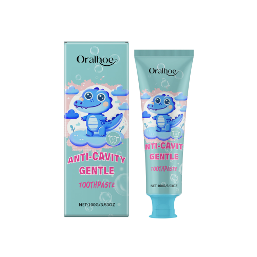 Oralhoe 儿童防蛀牙牙膏 洁白牙齿去污提亮温和清洁不刺激防蛀牙