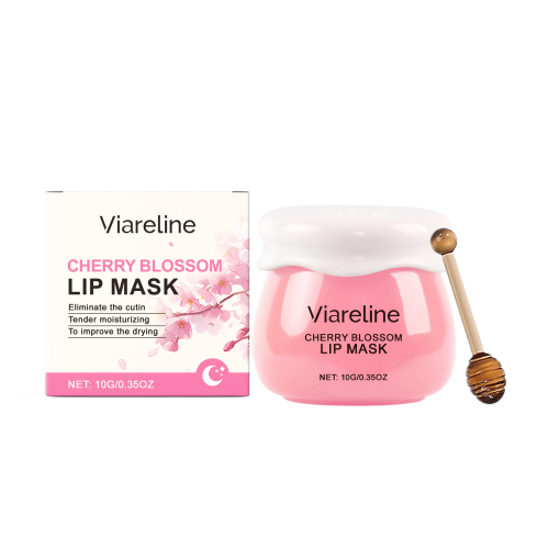Viareline 樱花睡眠润唇膏 提亮唇部肌肤滋润保湿改善唇纹温和补水
