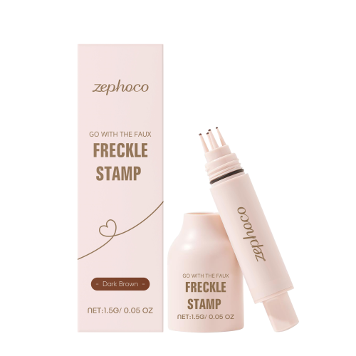 zephoco 面部雀斑笔 便捷深棕印章笔触顺滑快干设计妆感风格百搭