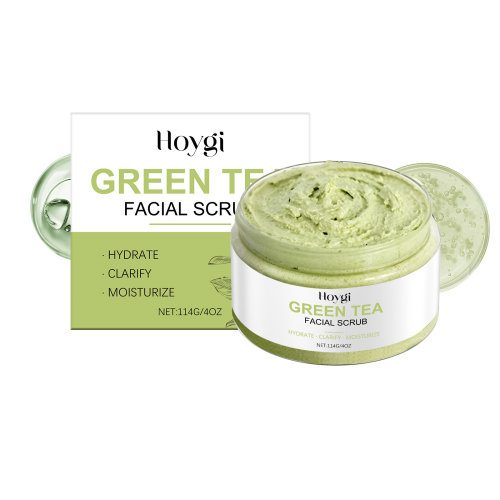 Hoygi 绿茶面部磨砂膏 清洁毛孔污垢补水保湿温和去角质滋养肌肤