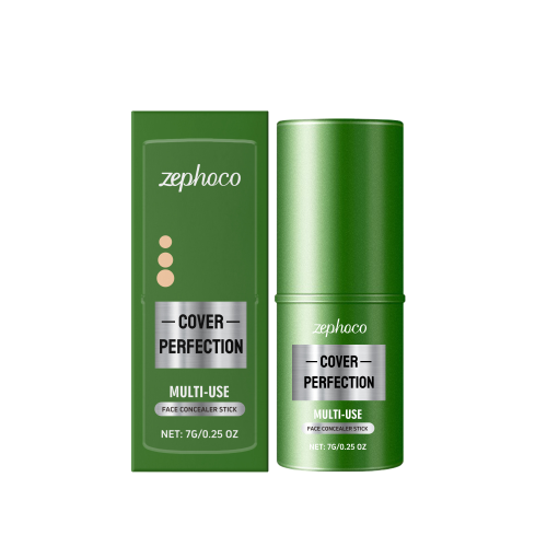zephoco 粉底遮瑕棒 滋润提亮轻薄遮瑕不脱妆立体修容妆前粉底棒