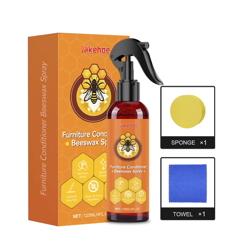 Jakehoe 家具蜂蜡护理喷雾 木器家具地板翻新清洁防干裂抛光护理剂