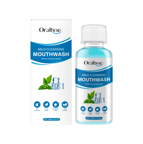 Oralhoe 清新薄荷漱口水 一漱即净清洁残留物提升口腔舒适呵护