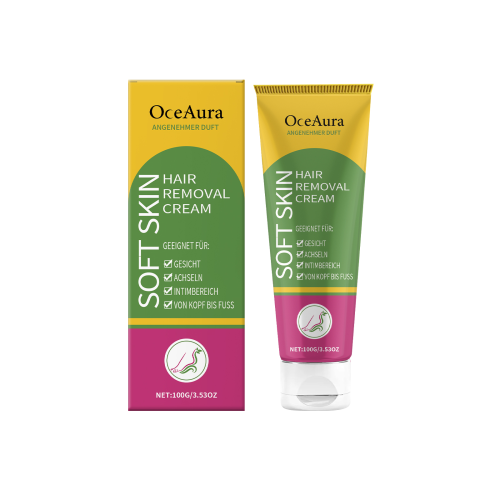 OceAura 温和舒缓脱毛霜 温和清洁多种肤质适用清爽光滑细腻脱毛膏