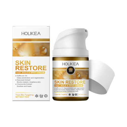 Houkea 皮肤护理霜 草本植物温和清洁肌肤淡化瑕疵水润滋养护理霜