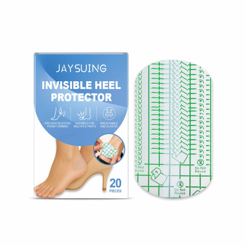 Jaysuing 脚后跟防磨贴 脚后跟日常防摩擦缓解足部不适透明护理贴