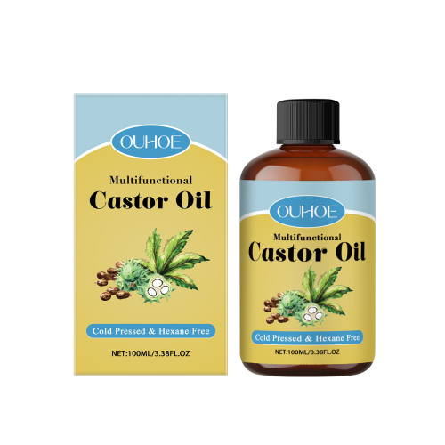 OUHOE 有机蓖麻油 滋润补水头发眉毛皮肤身体多效护理温和按摩