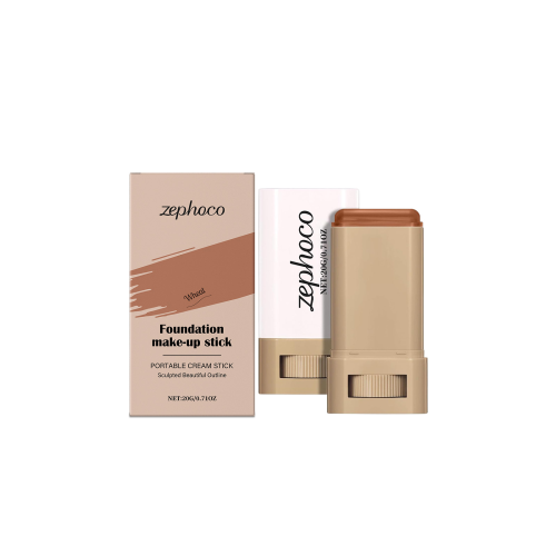 zephoco 小麦色保湿遮瑕粉底棒 面部底妆轻薄保湿提亮哑光清透粉底