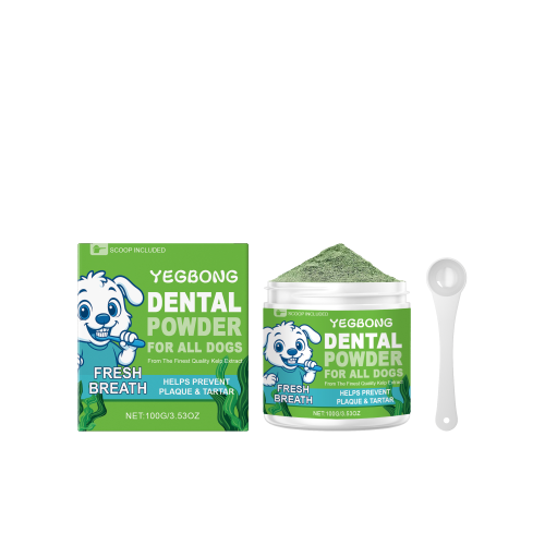 Yegbong 狗用牙齿清洁粉 犬用温和牙齿清洁粉牙垢异味清新口气