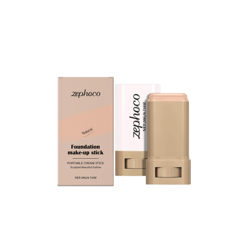 zephoco 自然色保湿遮瑕粉底棒 轻薄保湿提亮哑光清透油皮干皮适用