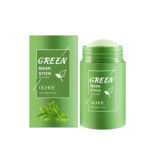 OUHOE 绿茶清洁面膜棒 温和清洁面部肌肤滋润保湿细腻毛孔面膜棒