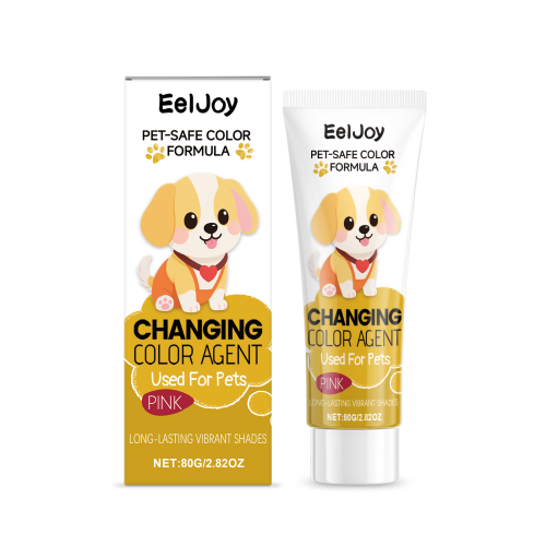 EelJoy 粉色宠物美发剂 狗狗猫猫宠物美发均匀上色护发柔便捷护理