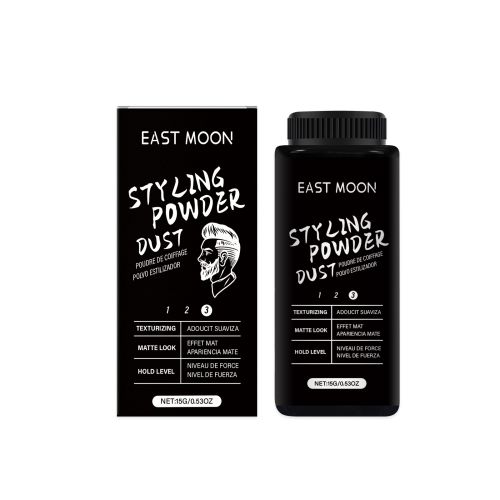 East Moon 男士造型蓬松粉 头发清洁蓬松刘海清爽控油免洗干发粉