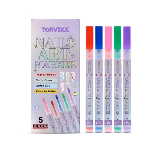 TORVIKX 美甲彩绘涂鸦笔 鲜艳多色彩易上手多场合DIY温和不易晕染