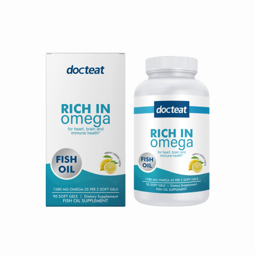 Docteat 鱼油软胶囊 深海鱼油每日轻松补充关键营养提升整体健康