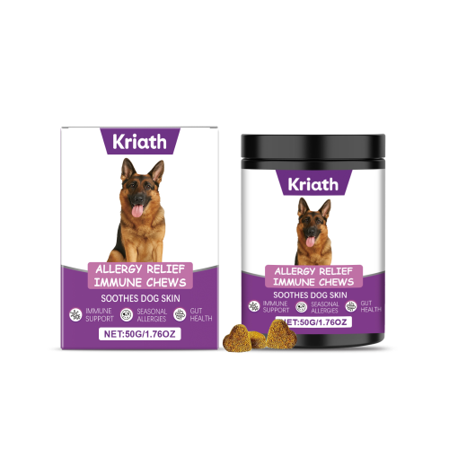 Kriath 狗狗皮肤缓解咀嚼片 温和成分宠物皮肤不适日常营养补充
