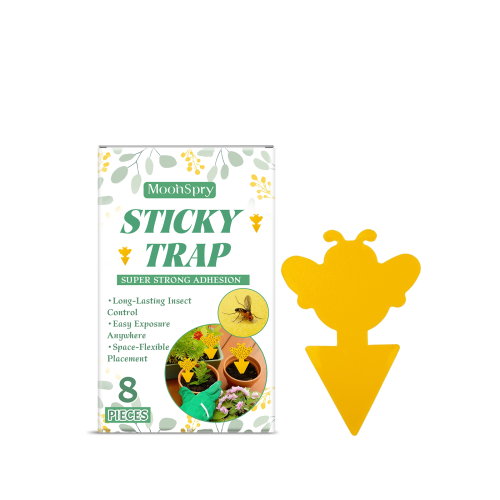 MoonSpry 双面异形粘虫板 粘附飞虫异形设计呵护盆栽叶片园艺用品