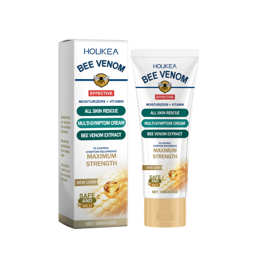 Houkea 蜂毒痘痘护肤霜 温和清洁皮肤平滑嫩肤深层补水润肤呵护霜