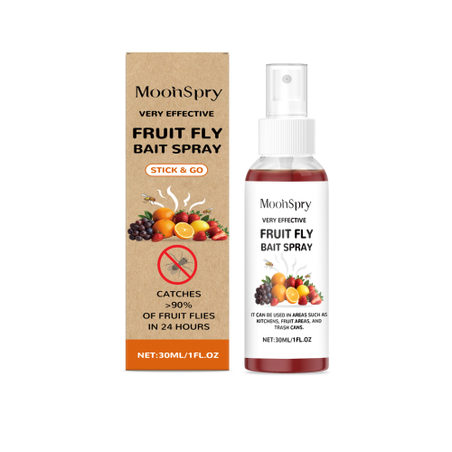MoonSpry 果蝇饵喷雾 果糖山梨糖醇配方日常捕捉家用厨房果蝇喷雾