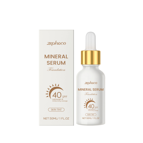 zephoco SPF40防护粉底液 水润保湿清透面部肌肤户外日常防护粉底